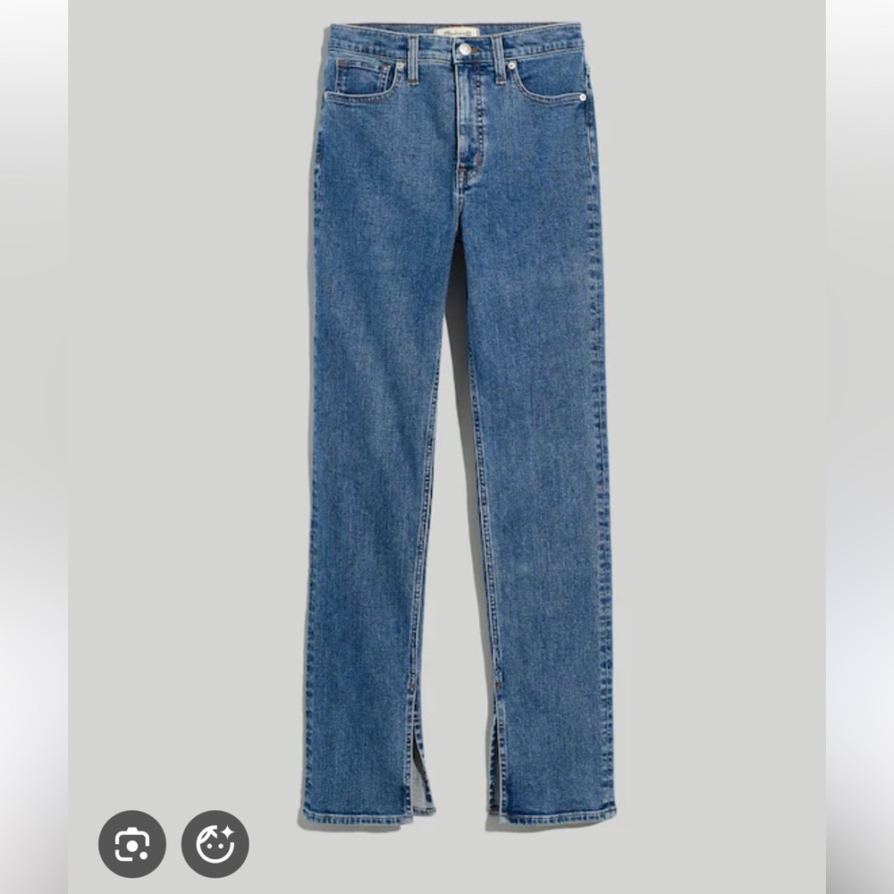 Madewell Stovepipe Split Hem Jeans